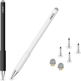 img 4 attached to 🖊️ MEKO 2-in-1 3rd Generation Disc Stylus for iPad (2 Pack) - Universal Touch Screen Pen for Apple/iPhone/iPad Pro/Mini/Air/Android/Microsoft/Surface - Compatible with All Capacitive Touch Screens (Black & White)