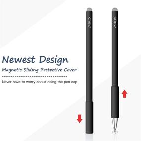 img 3 attached to 🖊️ MEKO 2-in-1 3rd Generation Disc Stylus for iPad (2 Pack) - Universal Touch Screen Pen for Apple/iPhone/iPad Pro/Mini/Air/Android/Microsoft/Surface - Compatible with All Capacitive Touch Screens (Black & White)
