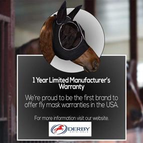 img 3 attached to Stay Protected & Visible with Derby Originals Reflective Bug Eye Lycra Fly Mask - 1 Year Warranty!