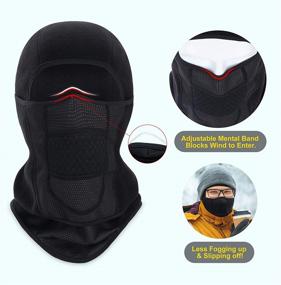 img 3 attached to 🎿 Stay Warm and Dry While Skiing with our Movable Waterproof Balaclava Ski Mask for Men and Women