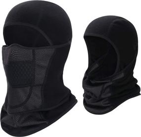 img 4 attached to 🎿 Stay Warm and Dry While Skiing with our Movable Waterproof Balaclava Ski Mask for Men and Women