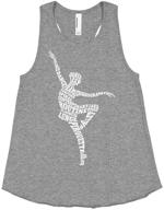 🩰 threadrock girls ballerina typography racerback: stylish tops, tees & blouses for girls' clothing logo