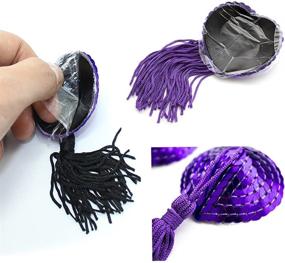 img 1 attached to Pasties Adhesive Nipple Reusable Tassel Women's Clothing