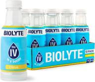 🍊 biolyte citrus electrolyte drink 12-pack: iv liquid bottle for dehydration, hydration supplement with b vitamins, amino acid energy, keto-friendly & low sugar logo