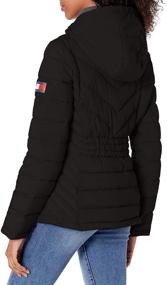 img 2 attached to Tommy Hilfiger Stretch Packable Crimson Women's Clothing in Coats, Jackets & Vests