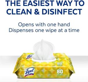 img 2 attached to 🍋 Lysol Lemon Lime Blossom Handi-Pack Wipes - 480 Count, Disinfecting