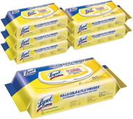 🍋 lysol lemon lime blossom handi-pack wipes - 480 count, disinfecting logo