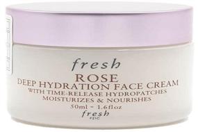 img 1 attached to 🌹 Fresh Rose Deep Hydration Face Cream for Normal to Dry Skin - Clear, 1.6 Ounce