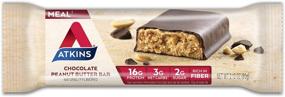 img 3 attached to 🍫 Indulge in Atkins Chocolate Peanut Butter Protein Meal Bar: High in Fiber, Keto-Friendly + Value Pack (8 Bars)