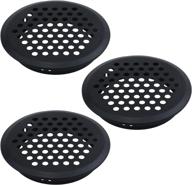 🌀 antrader black louver vents: stainless steel round mesh hole air vents (53mm/2inch mounting diameter) - pack of 3 logo