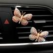 butterfly accessories freshener decoration rhinestone logo