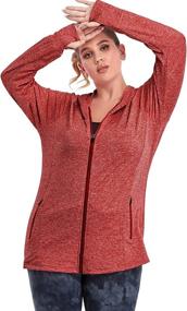 img 2 attached to 🧥 Stay Warm and Stylish with FOREYOND's Plus Size Full Zip Fleece Jacket for Women