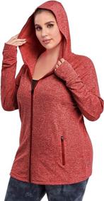 img 3 attached to 🧥 Stay Warm and Stylish with FOREYOND's Plus Size Full Zip Fleece Jacket for Women