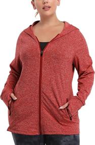 img 4 attached to 🧥 Stay Warm and Stylish with FOREYOND's Plus Size Full Zip Fleece Jacket for Women