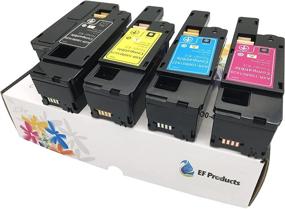 img 4 attached to 🖨️ EF Products Remanufactured Toner Cartridge Pack (Black 106R02759, Cyan 106R02756, Magenta 106R02757, Yellow 106R02758) for Xerox Phaser 6020 6022 WorkCentre 6025 6027 6028 (4PK)