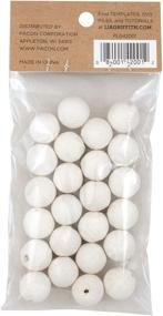 img 3 attached to Lia Griffith PLG42001 White Cotton Spun Paper Balls, 15mm Diameter, Pack of 24