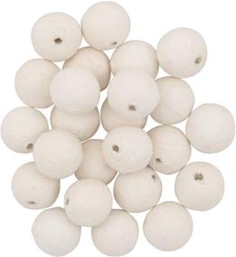 img 2 attached to Lia Griffith PLG42001 White Cotton Spun Paper Balls, 15mm Diameter, Pack of 24