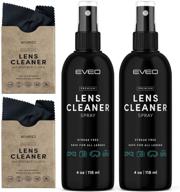 👓 eyeglass cleaner spray and microfiber cleaning cloth kit for crystal clear glasses - 8 oz (4oz x 2) logo