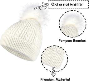 img 3 attached to 🧣 Snug & Stylish: AQOTHES Children Winter Fleece Beanie for Girls - Essential Cold Weather Accessories