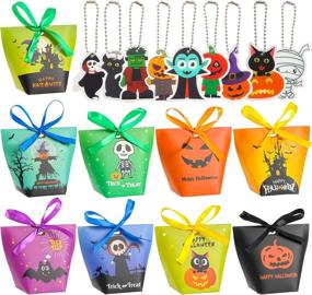 img 4 attached to 🎃 Halloween Goody Bags with Sweet Treats - Festive Decorations included
