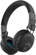 🎧 jlab studio bluetooth on-ear headphones: 30+ hour playtime, eq3 sound, ultra-plush cushions, black logo
