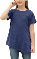 👚 gorlya sleeve t-shirt gor1056 fuchsia girls' clothing + tops, tees & blouses logo