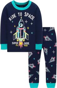 img 3 attached to 🎅 Christmas Excavator Toddler Pajamas - Boys' Clothing Sleepwear & Robes