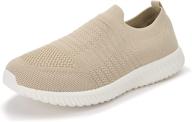 👟 akk women's slip-on memory foam walking shoes: lightweight sneakers for comfort and style logo