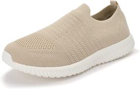 img 4 attached to 👟 Akk Women's Slip-On Memory Foam Walking Shoes: Lightweight Sneakers for Comfort and Style