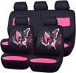 car pass 11pcs insparation butterfly universal fit car seat covers set package-universal fit for vehicles logo