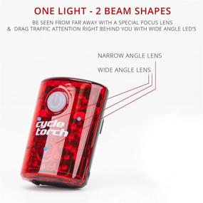 img 1 attached to 🚴 Cycle Torch MicroBot: USB Rechargeable Bike Tail Light for City Commuters, Kids & Cyclists - Small Detachable Rear Safety Blinker