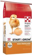 🐔 purina start and grow - non-medicated chick feed crumbles, nutritionally complete - 25 lb. bag logo
