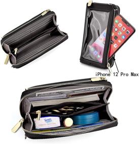 img 1 attached to 👜 Stylish UTO Crossbody Wristlet Checkbook Organizer for Women: Handbags, Wallets, and Wristlets