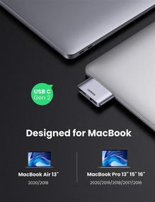 img 3 attached to UGREEN USB-C to USB Adapter Thunderbolt 3 Dual USB 3.0 Hub for MacBook Air M1 2020/2019/2018, MacBook Pro M1 2019/2018/2017
