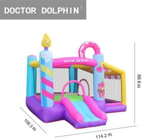 img 2 attached to 🐬 Jump into Fun with Doctor Dolphin: Outdoor Inflatable Jumping Experience