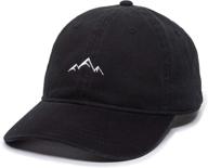 🏔 soft cotton mountain dad hat - unstructured outdoor cap logo