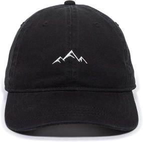 img 3 attached to 🏔 Soft Cotton Mountain Dad Hat - Unstructured Outdoor Cap