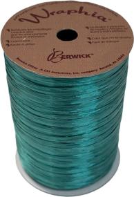 img 2 attached to 🎀 100 Yard Teal Pearlized Raffia Ribbon Roll for Package Krafting and Décor