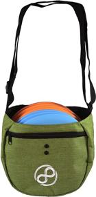 img 1 attached to Convenient Disc Golf Starter Bag - Holds 8 to 10 Discs for Easy Carrying