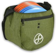 convenient disc golf starter bag - holds 8 to 10 discs for easy carrying логотип