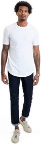 img 4 attached to GOODLIFE Scallop T Shirt Durable Tailored Men's Clothing and T-Shirts & Tanks