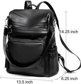 img 1 attached to CLUCI Backpack Anti Theft Shoulder Handbags Women's Handbags & Wallets for Fashion Backpacks