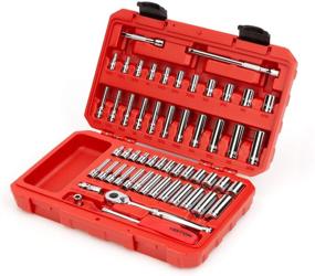 img 3 attached to 🔧 TEKTON 55-Piece 1/4 Inch Drive 6-Point Socket and Ratchet Set (5/32-9/16 in., 4-14 mm) - SKT05301