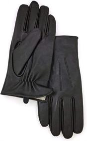img 2 attached to ZLUXURQ Lambskin Touchscreen Cashmere Comfortable Men's Accessories in Gloves & Mittens