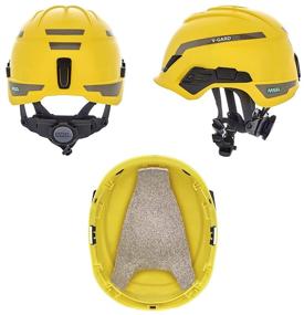 img 3 attached to MSA 10194797 H1 V-Gard Helmet With Fas-Trac III Ratchet Suspension