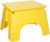 🟨 b&amp;r plastics ez foldz step stool - yellow, model 101-6y logo
