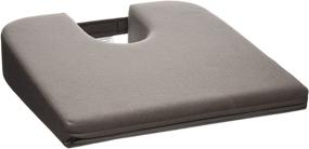 img 2 attached to 🚗 Enhance Your Car Comfort with Tush Cush Compact Car Cush - Charcoal Gray