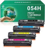 🖨️ greensky compatible toner-cartridges replacement for canon cartridge 054h 054 h 054 high yield for canon color imageclass mf642cdw lbp622cdw mf644cdw mf640c printer - black, cyan, magenta, yellow logo