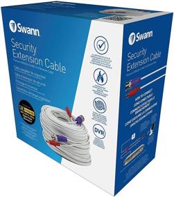 img 1 attached to Swann BNC Coaxial Cable for Security Camera CCTV System - UL Certified, Fire Resistant, 100ft