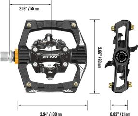 img 1 attached to Funn Ripper Mountain Bike Clipless Pedal Set: Rocker Clip Mechanism, SPD Compatible, 9/16-inch CrMo Axle - The Ultimate Cycling Upgrade